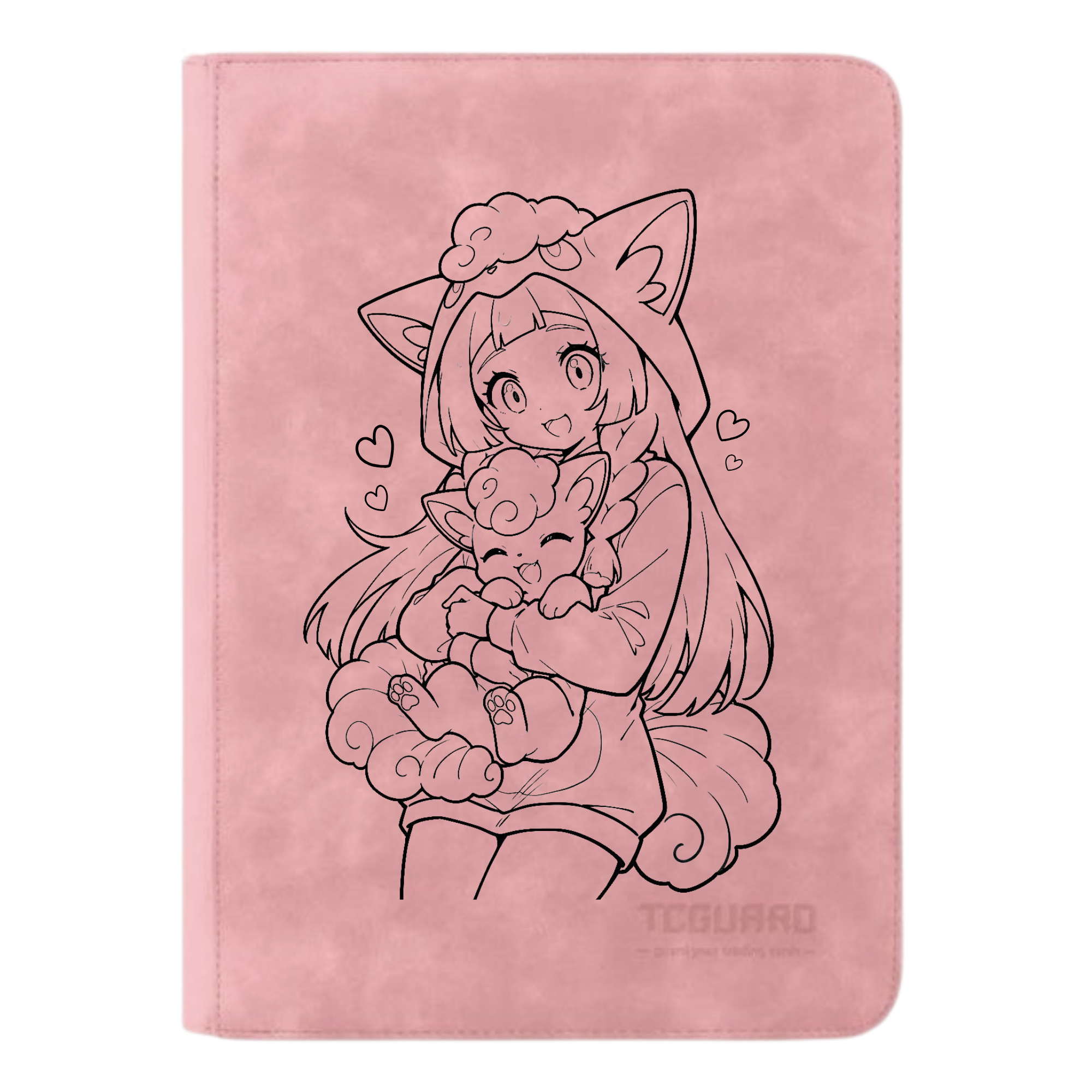 Lilly & Vulpix Binder, Binder TCG Binder, Custom Binder pink